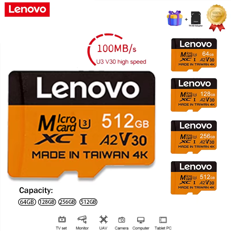Gaming Console Phone - Karty pamięci Lenovo Secure 512GB SD