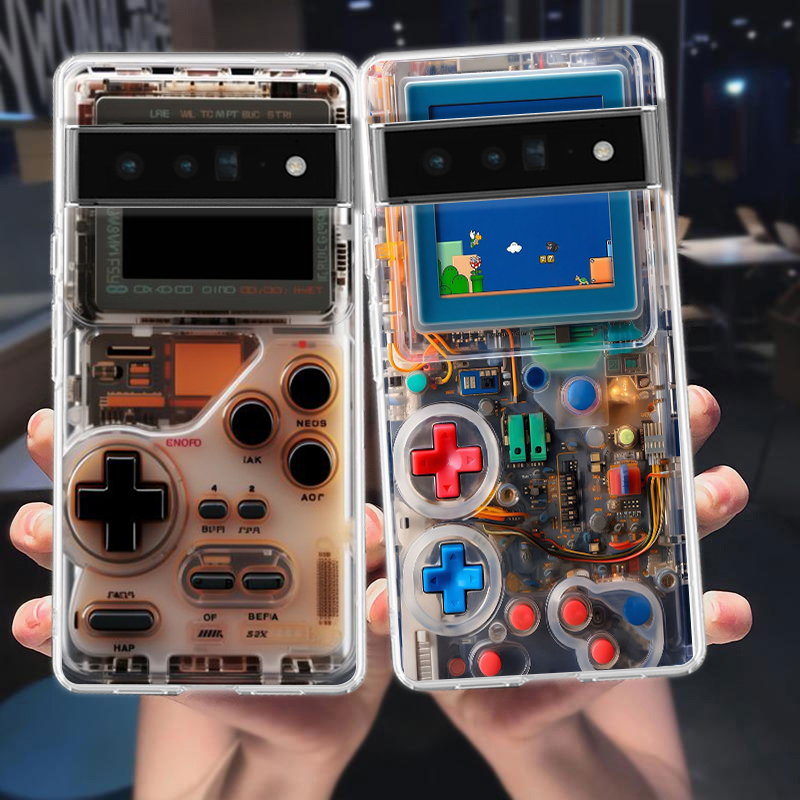 Gaming Console Phone - Etui na telefon Google Pixel 9,8,7,6,5,4,4XL,7A,6A,5A,4A,3A,Pro,XL,5G