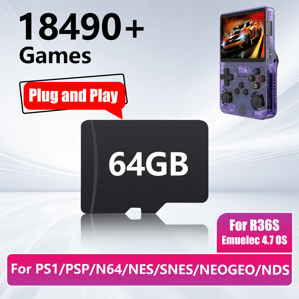 Gaming Console Emulator - Karta do gier 64GB do konsoli