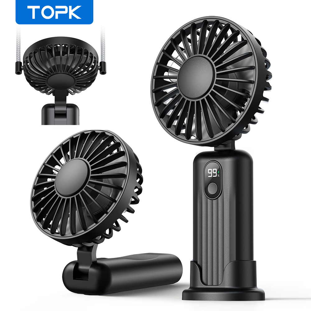 Gaming Console K36 - TOPK przenośny mini wentylator, 2400mAh USB