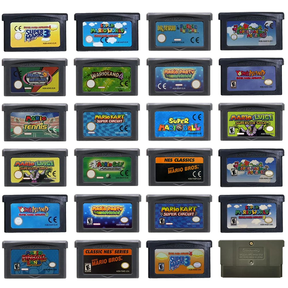 Gaming Console Mario - •Kaseta z grą GBA 32-bitowa seria