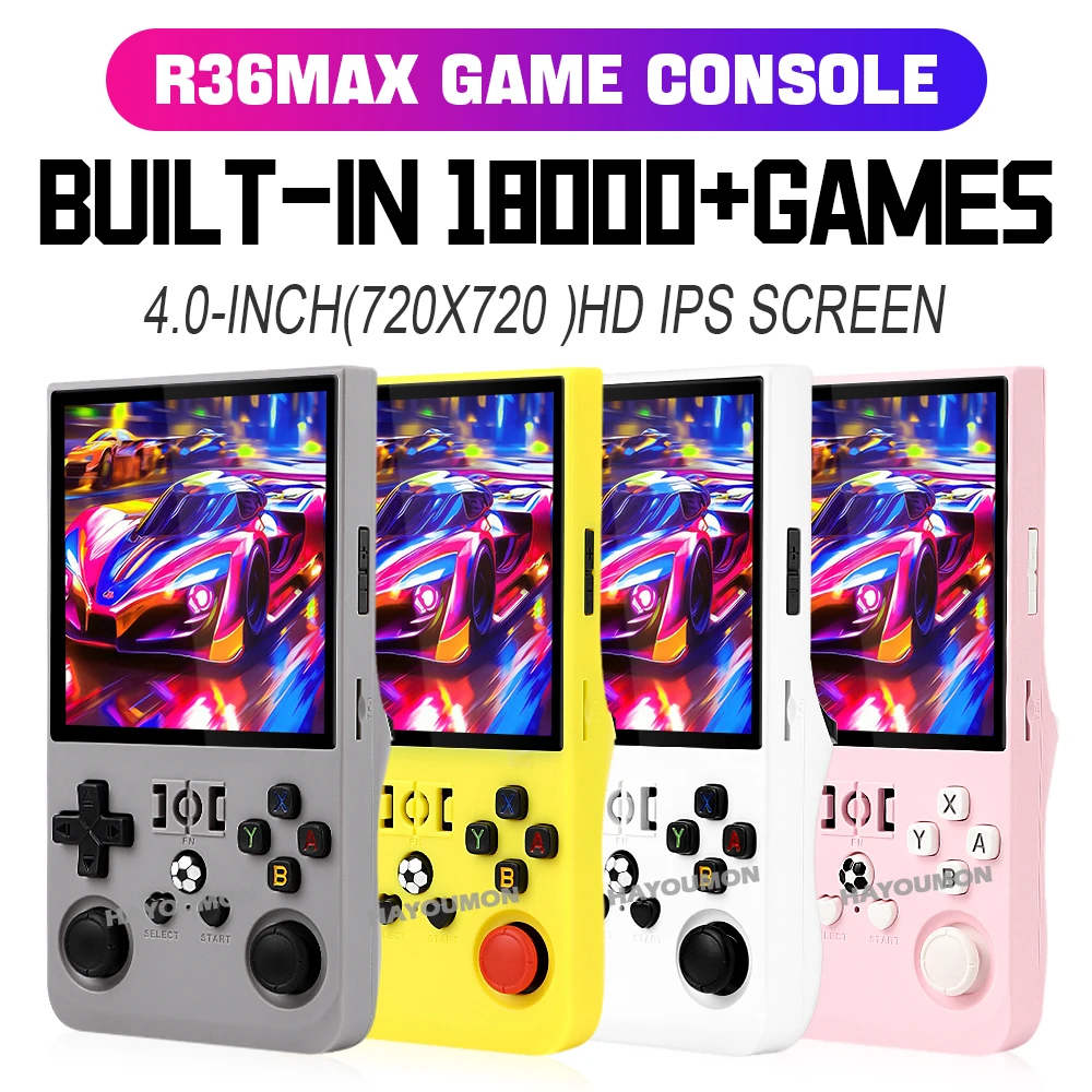 Gaming Console R36 Max - R36 Max Gray Przenośna Konsola do