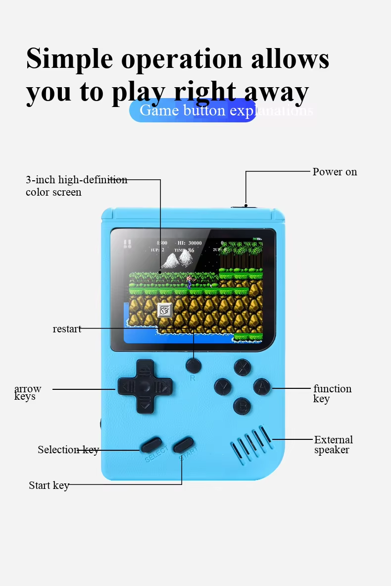 Konsola Przenośna Retro z 400  – Gaming Console Mario recenzja i cena