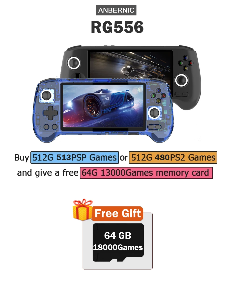 ANBERNIC RG556 przenośna konso – Gaming Console Emulator recenzja i cena